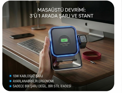 Velvio 3'ü 1 Arada Telefon İndüksiyonlu Hoparlör