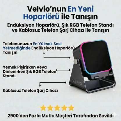 Velvio 3'ü 1 Arada Telefon İndüksiyonlu Hoparlör