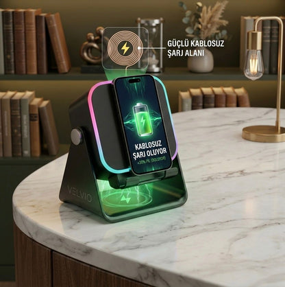 Velvio 3'ü 1 Arada Telefon İndüksiyonlu Hoparlör